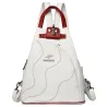 Multifunctional small backpack - patchwork design - leatherBackpacks