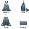 Multifunctional small backpack - patchwork design - leatherBackpacks