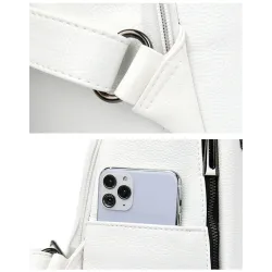 Fashionable backpack - anti-theft - leather - rivets stars - large capacityBackpacks
