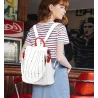 Fashionable backpack - anti-theft - leather - rivets stars - large capacityBackpacks