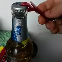 Mini bottle opener - with keychain ringKeyrings