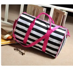 Trendy beach / sport / travel bag - stripe designBags