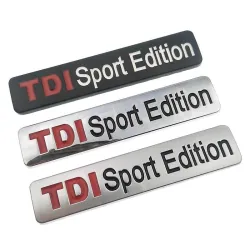 TDI SPORT EDITION - chrome emblem - car stickerStickers