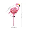 Garden solar light - metal lamp - waterproof - pink flamingoSolar lighting
