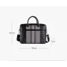 Elegant shoulder bag - business briefcase - genuine woven leather - large capacityBags