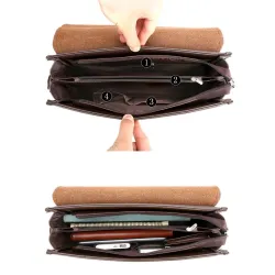 Elegant shoulder bag - business briefcase - with a walletWallets