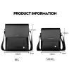 Elegant men's shoulder bag - leatherBags