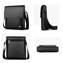 Elegant men's shoulder bag - leatherBags