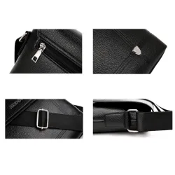 Elegant men's shoulder bag - leatherBags