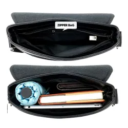 Elegant men's shoulder bag - leatherBags