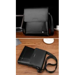 Elegant men's shoulder bag - leatherBags