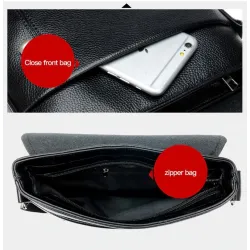 Elegant men's shoulder bag - leatherBags