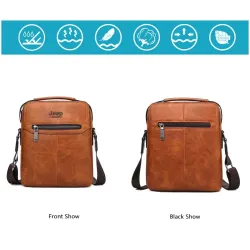 JEEP BULUO - men's leather shoulder bag - with a walletBags