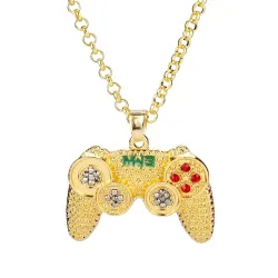 Trendy necklace - Gamepad with rhinestones - unisexNecklaces