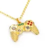Trendy necklace - Gamepad with rhinestones - unisexNecklaces