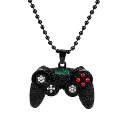 Trendy necklace - Gamepad with rhinestones - unisexNecklaces