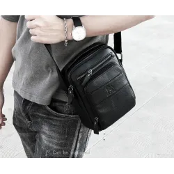 Genuine leather men's shoulder bagBags