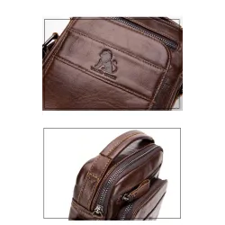 Genuine leather men's shoulder bagBags