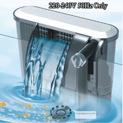 Waterfall aquarium filter - pump - wall mounted - protein / surface skimmerAquarium
