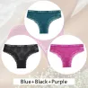 Sexy lace panties - low waist - letter printed - 3 piecesLingerie