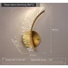 Modern LED wall lamp - golden wings design - indoorWall lights