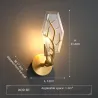 Golden crystal wall lamp - LED - Nordic styleWall lights