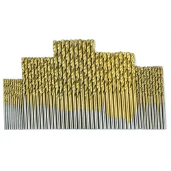 Titanium coated twist drill bits - 50 piecesBits & drills