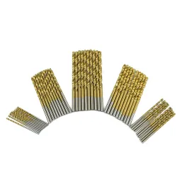 Titanium coated twist drill bits - 50 piecesBits & drills