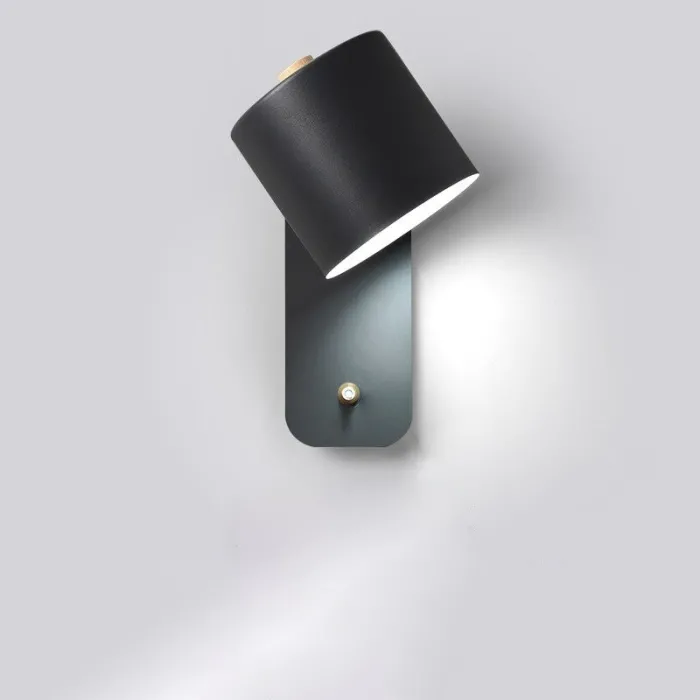 LED wall lamp - modern Nordic style - rotatable head - with switchWall lights