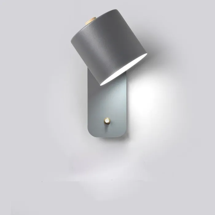 LED wall lamp - modern Nordic style - rotatable head - with switchWall lights