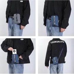 Multifunctional shoulder bag - waist belt bag - headphone holeBags