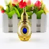 Antique perfume bottle - frosted glass - crystal - with glass dropper - 15 mlPerfumes
