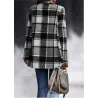 Trendy plaid jacket - short coatJackets