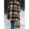 Trendy plaid jacket - short coatJackets