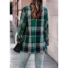Trendy plaid jacket - short coatJackets