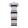 Short sleeve striped dress - midiDresses