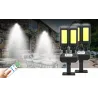 Solar street light - double-headed lamp - PIR motion sensor - waterproof - 200 COB - 3000mAhStreet lighting