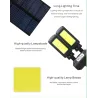 Solar street light - double-headed lamp - PIR motion sensor - waterproof - 200 COB - 3000mAhStreet lighting