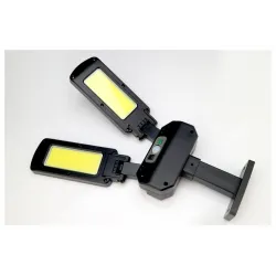 Solar street light - double-headed lamp - PIR motion sensor - waterproof - 200 COB - 3000mAhStreet lighting