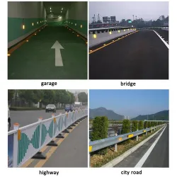 Solar LED reflector - road light- warning lamp - aluminumStreet lighting