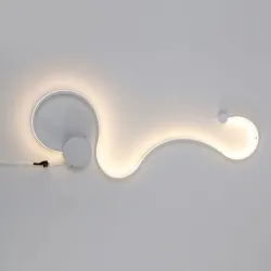 Modern wall lamp - LED - RGB remote - S - W - line shapeWall lights