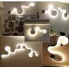 Modern wall lamp - LED - RGB remote - S - W - line shapeWall lights