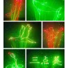 Colorful stage laser light - patterns projector - with remote - RG DMXStage & events lighting