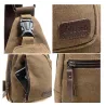 Men's canvas backpack - shoulder / crossbody bagBags