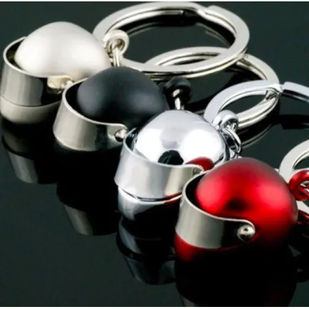 Motorcycle helmet - keychainKeyrings