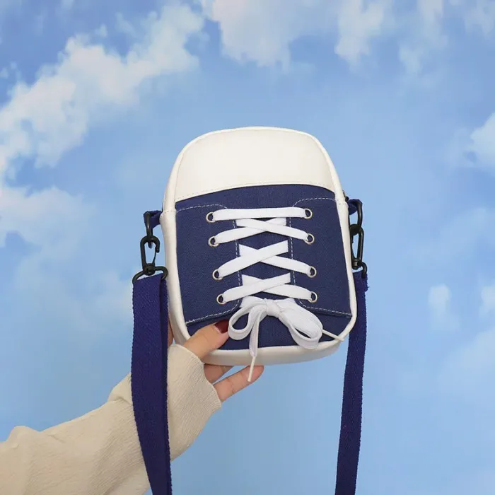 Small shoulder canvas bag - shoe shapeBags