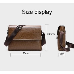 Elegant shoulder bag - leather - wideBags