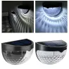 Outdoor wall light - solar lamp - waterproof - 6 LEDSolar lighting
