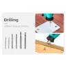 Mini electric drill with drill bits - variable speed - setBits & drills