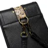 Small leather shoulder bag - punk style - skull / rivetsBags
